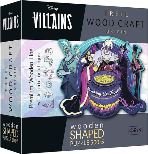 Trefl Trefl - Puzzels - 500+5 Houten Puzzels - Dating the Villains / Disney Villains_FSC Mix 70%