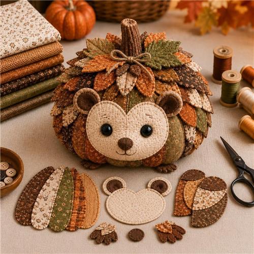 KZQ DIY Dieren Pompoen Naaipakket  Herfst Stoffen Knutselset Voor Kinderen En Volwassenen