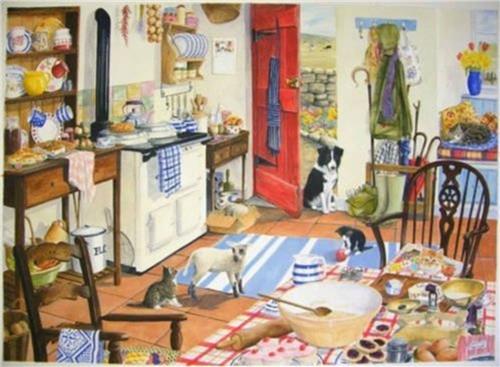 Farmhouse Kitchen Puzzel 1000 Stukjes