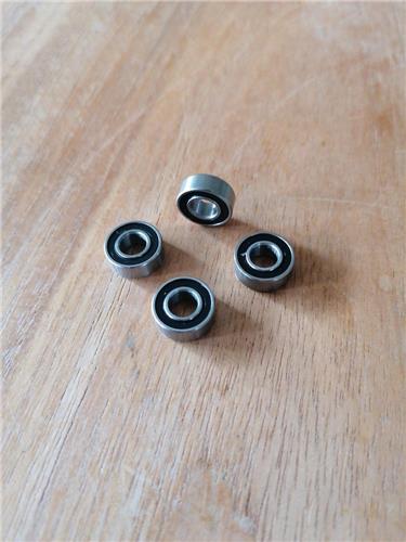 Revtec - Kogellager - Chroom staal - ABEC 3 - Rubber Dichting - 8X14X4 - MR148-2RS - 4 st