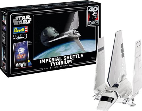 1:106 Revell 05657 Imperial Shuttle Tydirium - Star Wars - Geschenkset Plastic Modelbouwpakket