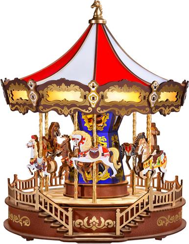 Robotime Rolife Classic Carousel - AMC01 - Houten puzzel - Volwassenen - 3D puzzel - DIY - Miniatuur - Modelbouw - Muziekdoos