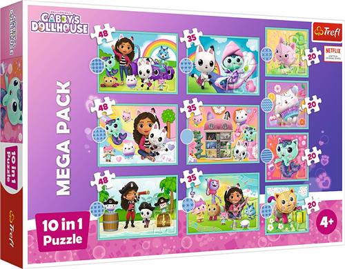 Trefl Trefl - Puzzles - 10in1 - In Gabby's world / Universal Gabby's Dollhouse