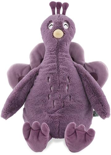 Trixie Knuffeldier Groot Mrs. Peacock  Zachte Knuffel van Gerecycleerde Materialen  35 cm