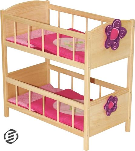 Equivera Poppenbed - Poppenbedje - Poppenhuis Meubels - Speelgoed voor Meisjes - Cadeau