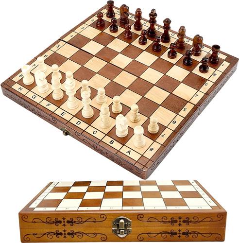 Solacis Magnetisch schaakspel - Magnetisch schaakbord - Reis schaakspel - Schaken - Schaakspel - Must have!