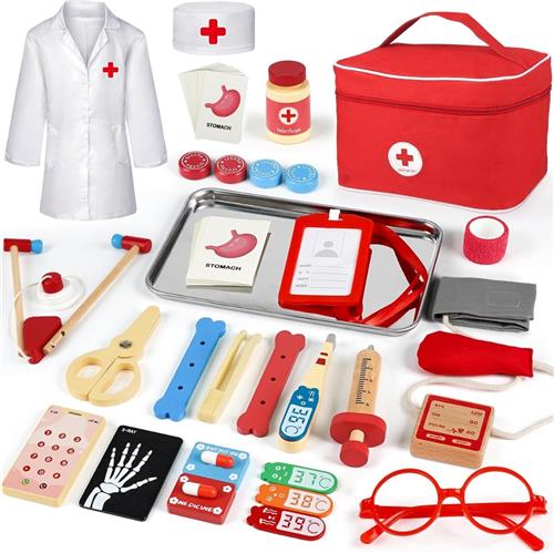 Equivera Dokterset Speelgoed - Doktersset - Speelgoed Doktersset - Dokterskoffer - Rollenspel - Cadeau