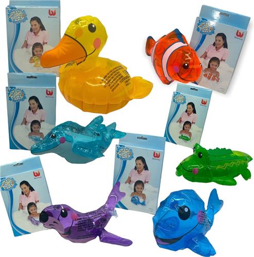 Bestway Bad Speeltjes Opblaasbare Mini Dieren 6 Pack