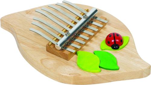 Piano: LIEVEHEERSBEESTJE L22cm, 8 tonen in metaal, hout, in