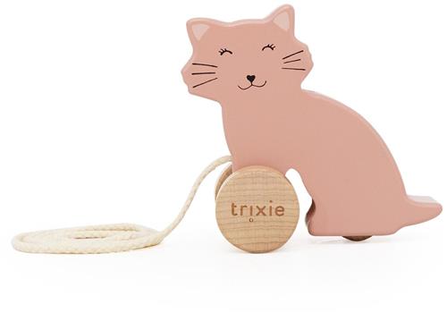 Trixie Klein Houten Trekspeeltje Mrs. Cat  Trekdier voor Peuters vanaf 18 Maanden