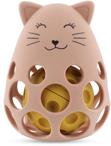 Trixie Siliconen Sensorische Rammelaar Mrs. Cat - Bijtring en Babyspeelgoed vanaf 0 Maanden