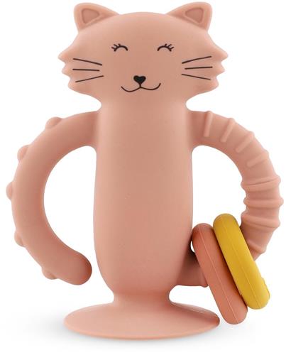 Trixie Siliconen Sensorisch Speelgoed met Zuignap Mrs. Cat  Babyspeelgoed vanaf de Geboorte (0m+)