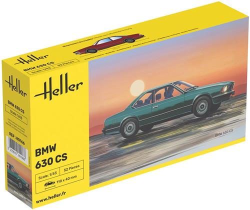 Heller Modelbouwpakket Auto - 80166 BMW 630 CS - Duitse Klassieke Auto Plastic - 1:43 - Modelbouw