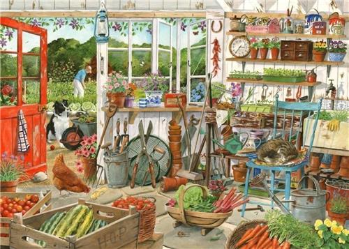 House of Puzzles Potting Shed - 1000 Piece Jigsaw Puzzle