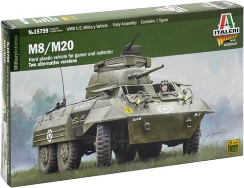 Italeri M8/M20 1:56 Montagekit Gepantserd gevechtsvoertuig