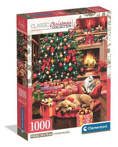 Clementoni 1000-delige Kerstpuzzel: Kerstmis bij het vuur