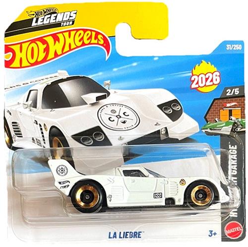HOT WHEELS LA LIEBRE LEGENDS WHITE GOLD 31/250 HW DREAM GARAGE 2/5 SHORT CARD 2026