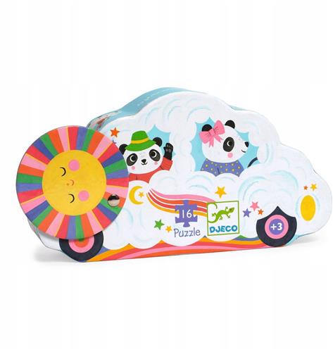 Djeco Wolkenauto Puzzel - 16 Stukjes, 3+ Jaar