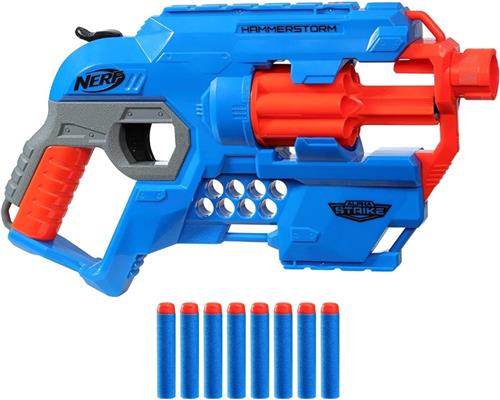NERF Alpha Strike Hammerstorm 8x elite pijltjes - blauw - Sinterklaas Cadeau - Schoencadeautjes Sinterklaas