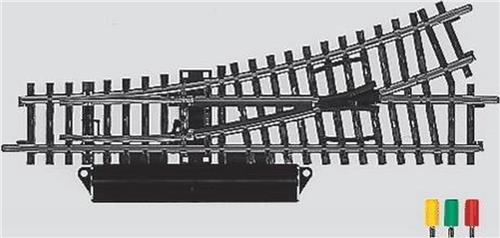 H0 Märklin K-rails (zonder ballastbed) 2262 Wissel, Links 168.9 mm 2 stuk(s)