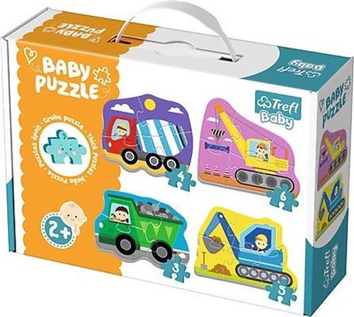 Baby Classic Puzzel - Voertuigen op de bouwplaats Puzzel