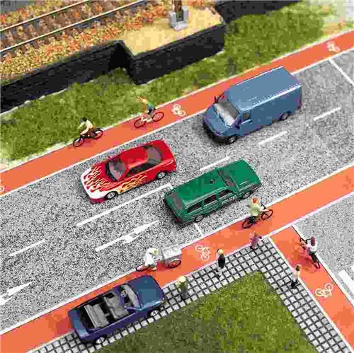 Busch - Radweg H0 (Bu7082) - modelbouwsets, hobbybouwspeelgoed voor kinderen, modelverf en accessoires