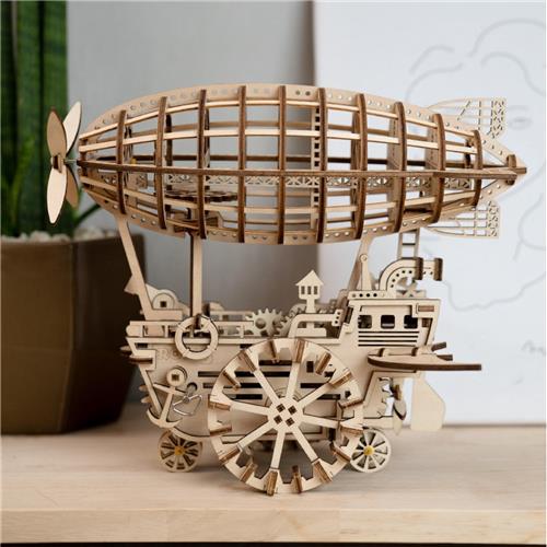 Robotime LK702 Zeppelin Modelbouwpakket|Puzzel|3D Puzzel|Houten puzzel