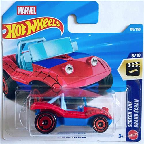 HOT WHEELS SPIDER MOBILE MARVEL SPIDER RED 195/250 HW SCREEN TIME 5/10 SHORT CARD 2026
