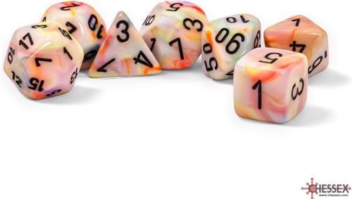Chessex 7-Die Mega Set Festive - Circus/Black