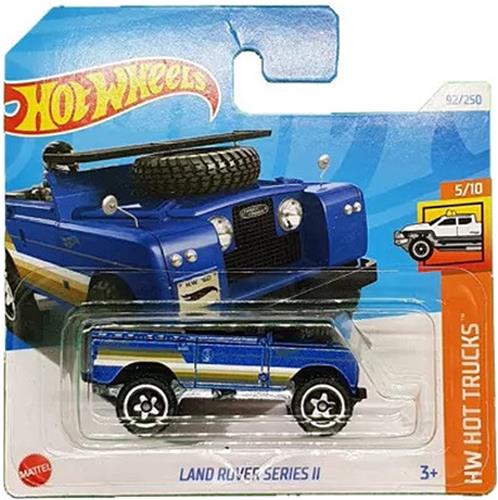 HOT WHEELS LAND ROVER SERIES II 92/250 1:64 BLUE HW HOT TRUCKS 5/10
