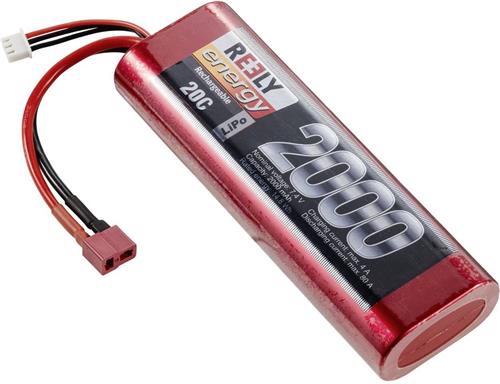 Reely LiPo accupack 7.4 V 2000 mAh Aantal cellen: 2 20 C Hardcase T-stekkersysteem