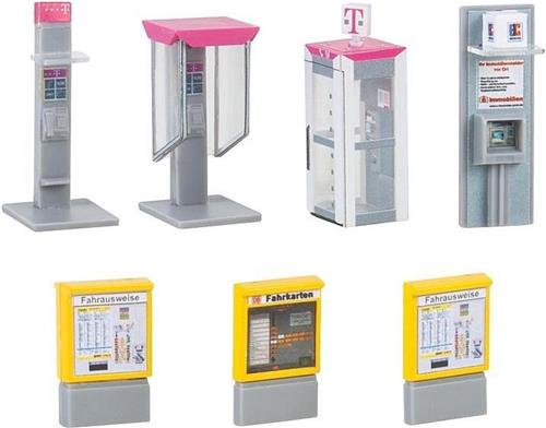 Faller - Stad decoratie set - modelbouwsets, hobbybouwspeelgoed voor kinderen, modelverf en accessoires