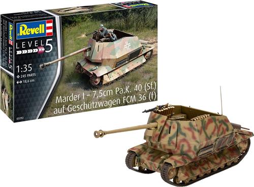 1:35 Revell 03292 Marder I - 7,5cm Pa.K. 40 (Sf.) auf FCM 36(f) Plastic Modelbouwpakket