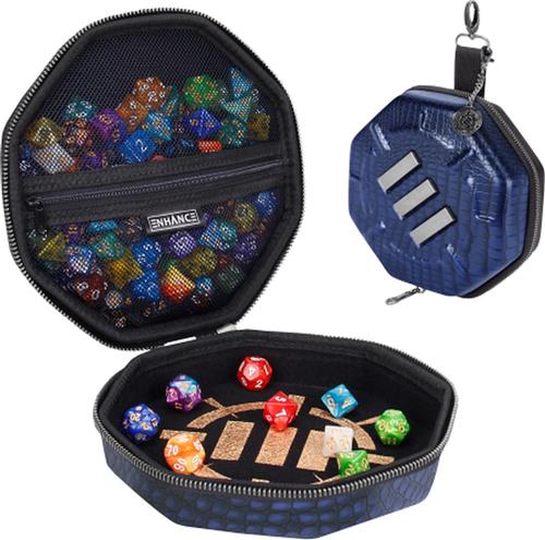 Enhance - Dice Tray & Case Collector's Edition (Blue) - Dobbelsteenkoffer en Speelbord in 1