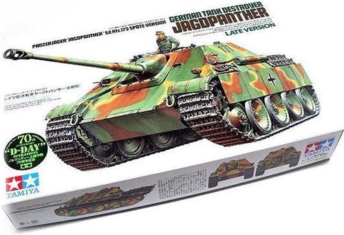 1:35 Tamiya 35203 German SdKfz.173 Jagdpanther Late Vers. w/1 Figure Plastic Modelbouwpakket