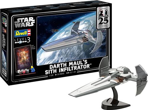 1:120 Revell 05638 Darth Maul's Sith Infiltrator - Star Wars - Geschenkset Plastic Modelbouwpakket