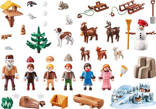 Playmobil Adventkalender Heidi's Winter Wereld Pret