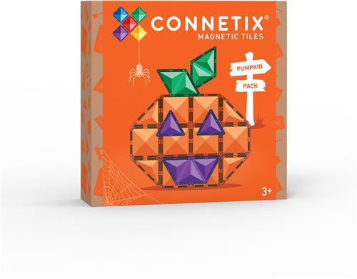 CONNETIX - Magnetisch Tegels - Halloween Pompoenpakket - 17 Stuks - Magnetisch Speelgoed
