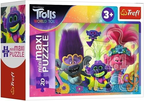 Trefl MiniMaxi Puzzel 20 Stukjes: Trolls Muzikale Wereld