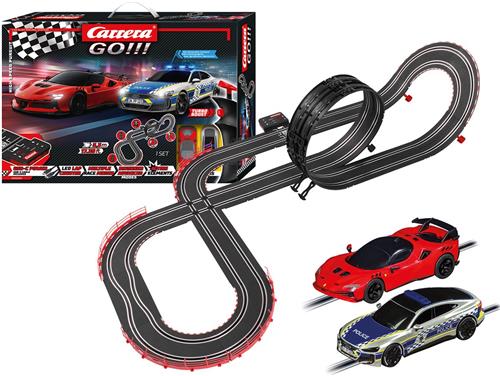 Carrera Go!!! Racebaan - GO!!! High Speed Pursuit - Audi e-tron GT Politie vs. Ferrari SF90 XX Stradale - 5,3 m