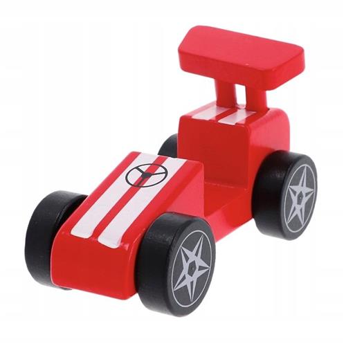 Trefl Houten Raceauto - Rood, 12M+