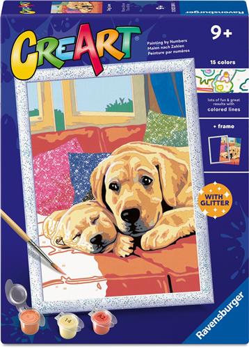 Ravensburger CreArt Dog Love - Schilderen op Nummer - Kids