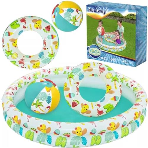 Bestway - Opblaasbaar Zwembad inclusief accessoires - 122 x 20 cm