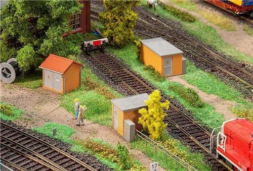 Faller - 3 Substations. brick construction - FA120266 - modelbouwsets, hobbybouwspeelgoed voor kinderen, modelverf en accessoires