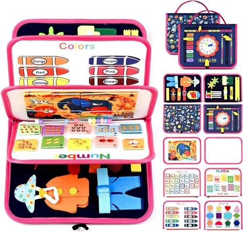 Equivera Busy Board - Montessori Speelgoed - Busy Board Montessori - Activity Board - Activiteitenbord - Motoriek Speelgoed - Educatief - Sensorisch Speelgoed