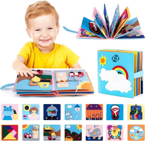 Equivera Busy Board - Montessori Speelgoed - Busy Board Montessori - Activity Board - Activiteitenbord - Motoriek Speelgoed - Educatief - Sensorisch Speelgoed