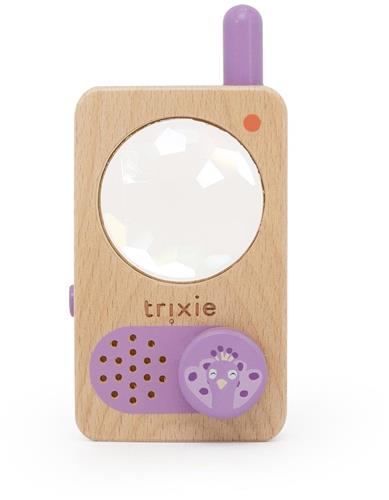 Trixie Houten Walkie Talkie Mrs. Peacock  Activiteitenspeelgoed met Caleidoscoop en Geluidseffecten