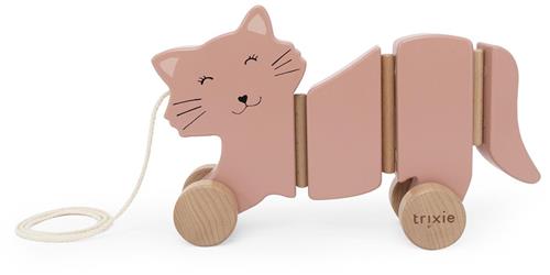Trixie Houten Waggel Trekspeeltje Mrs. Cat  Houten Trekdier voor Peuters  FSCÂ® Hout