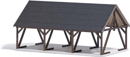 Busch - Holzlager Mit Zubehör H0 (Bu1677)