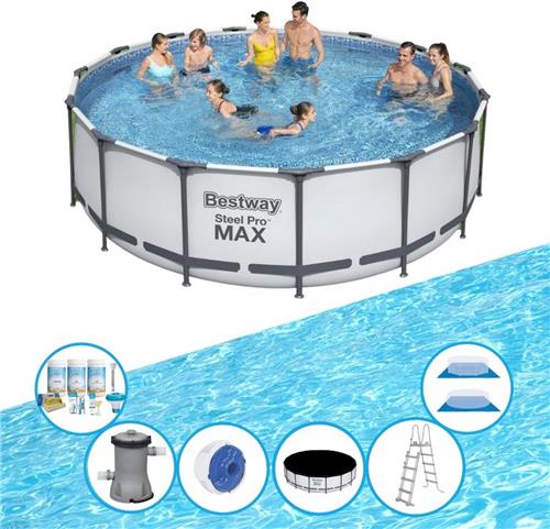 Bestway Zwembad Steel Pro MAX - Inclusief accessoires - 457x122 cm